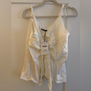 Zara Off-White Camisole Top